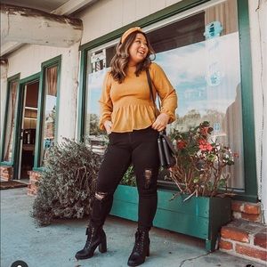 Spring Yellow Smocked Top